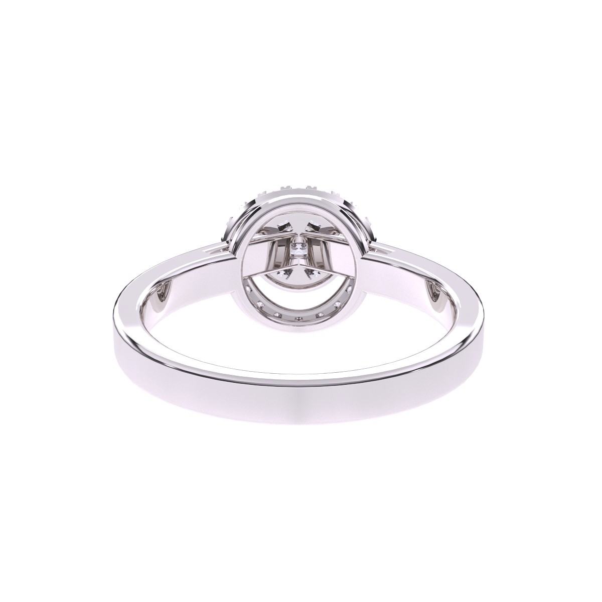 Amazing Round Halo Diamond Engagement Ring